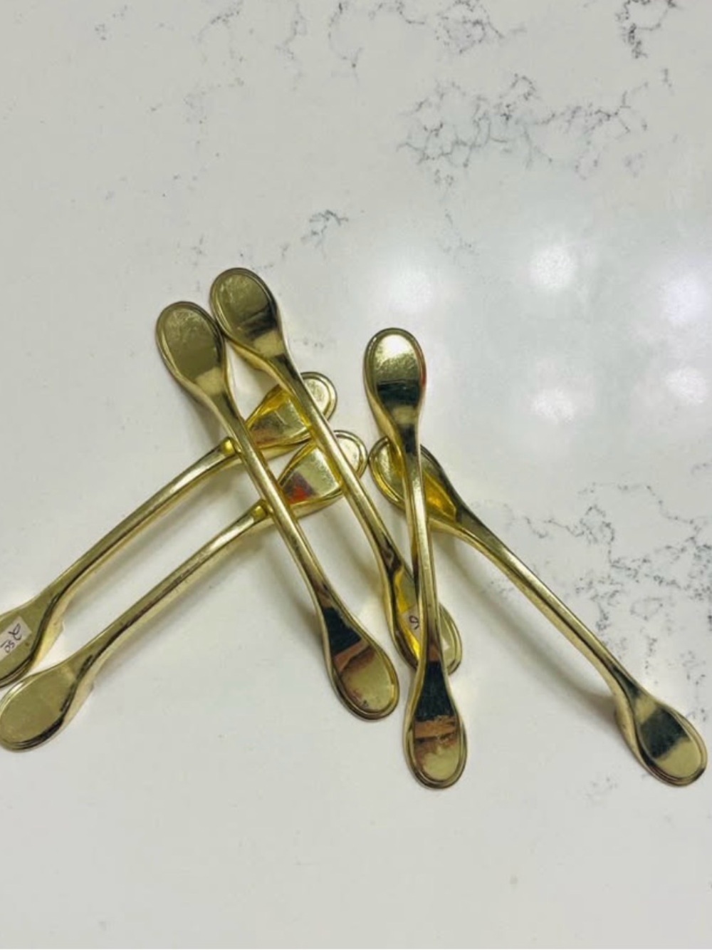 Vintage Gold Plated Metal Drawer handles- Pack of 6
